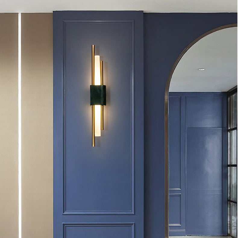 Lámpara de pared de mármol Diclas de luz de pared de estilo moderno para dormitorio
