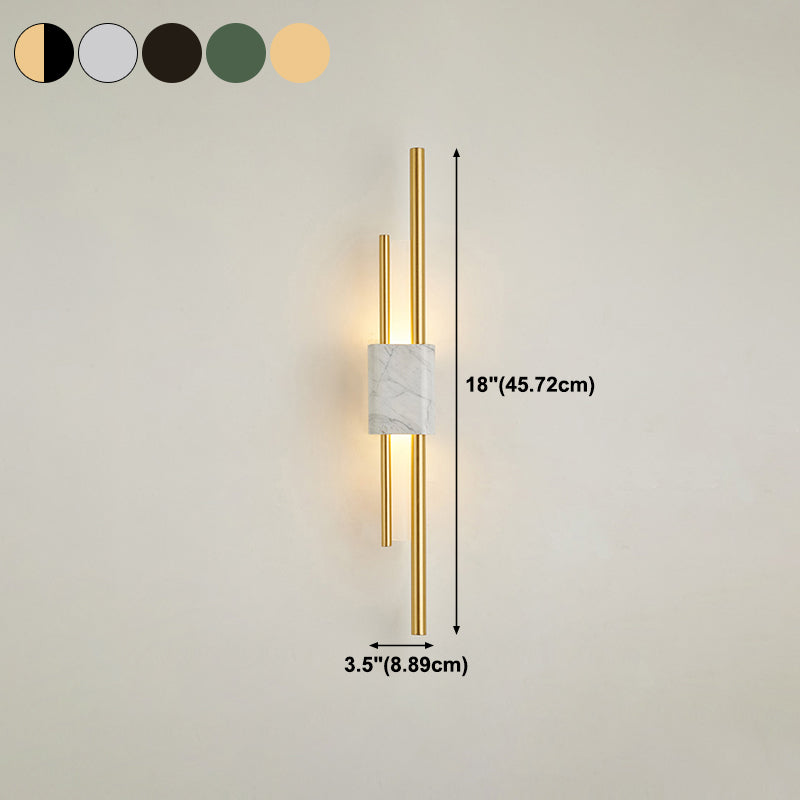 Lámpara de pared de mármol Diclas de luz de pared de estilo moderno para dormitorio