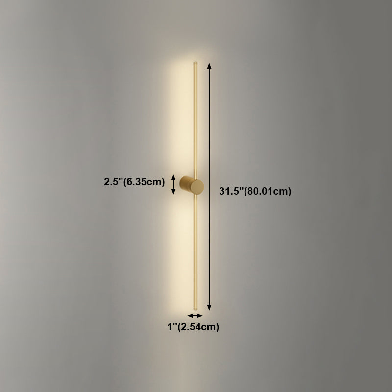 Minimalism Metal Wall Light Modern Style Linear Wall Light Sconce for Living Room