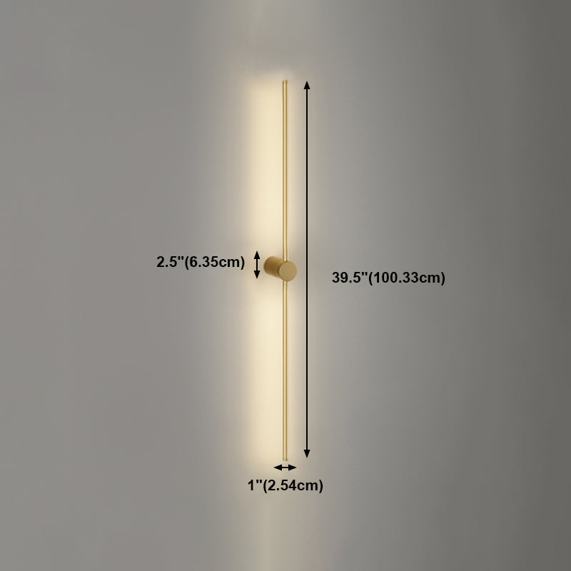 Minimalism Metal Wall Light Modern Style Linear Wall Light Sconce for Living Room