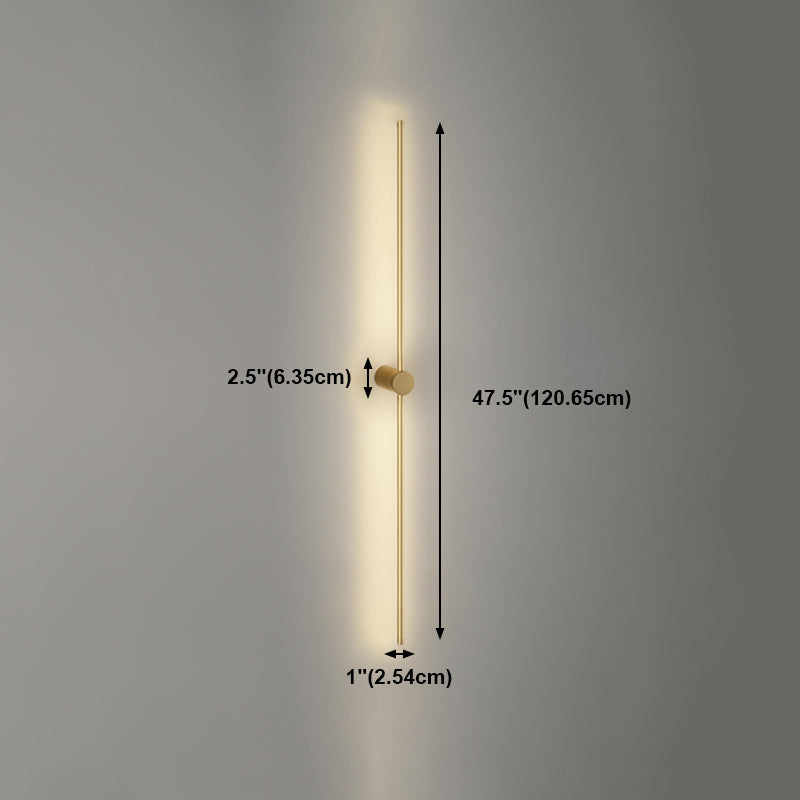 Minimalism Metal Wall Light Modern Style Linear Wall Light Sconce for Living Room