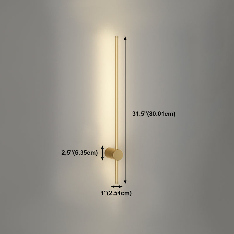Minimalism Metal Wall Light Modern Style Linear Wall Light Sconce for Living Room