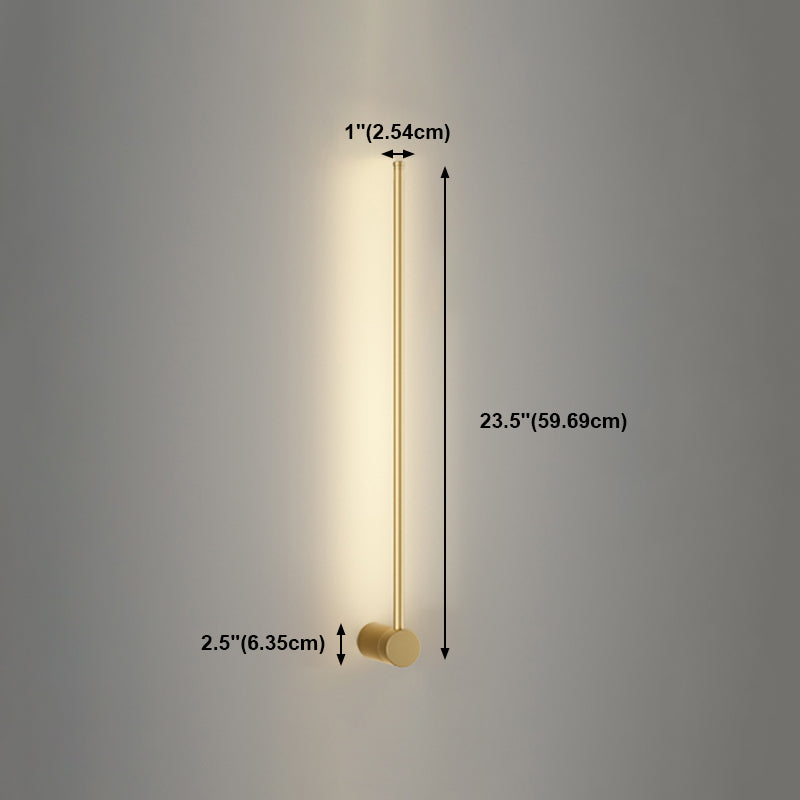 Minimalism Metal Wall Light Modern Style Linear Wall Light Sconce for Living Room