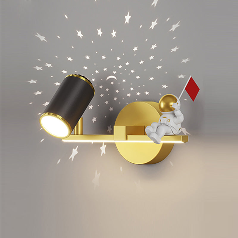 Geometria a forma di pareti luci per bambini in stile metallo 2 luci di montaggio a parete leggera