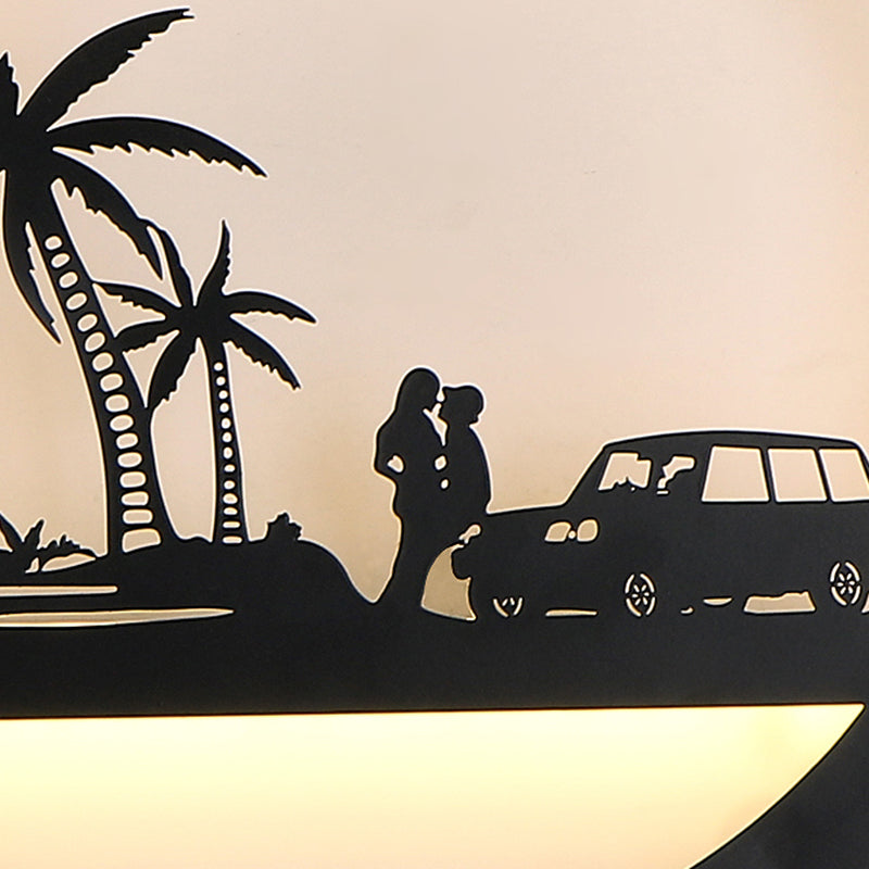 Lámparas de montaje en la pared redondo de estilo moderno 1 Lámparas de pared ligeras