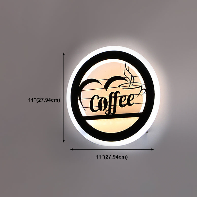 Lámparas de montaje en la pared redondo de estilo moderno 1 Lámparas de pared ligeras