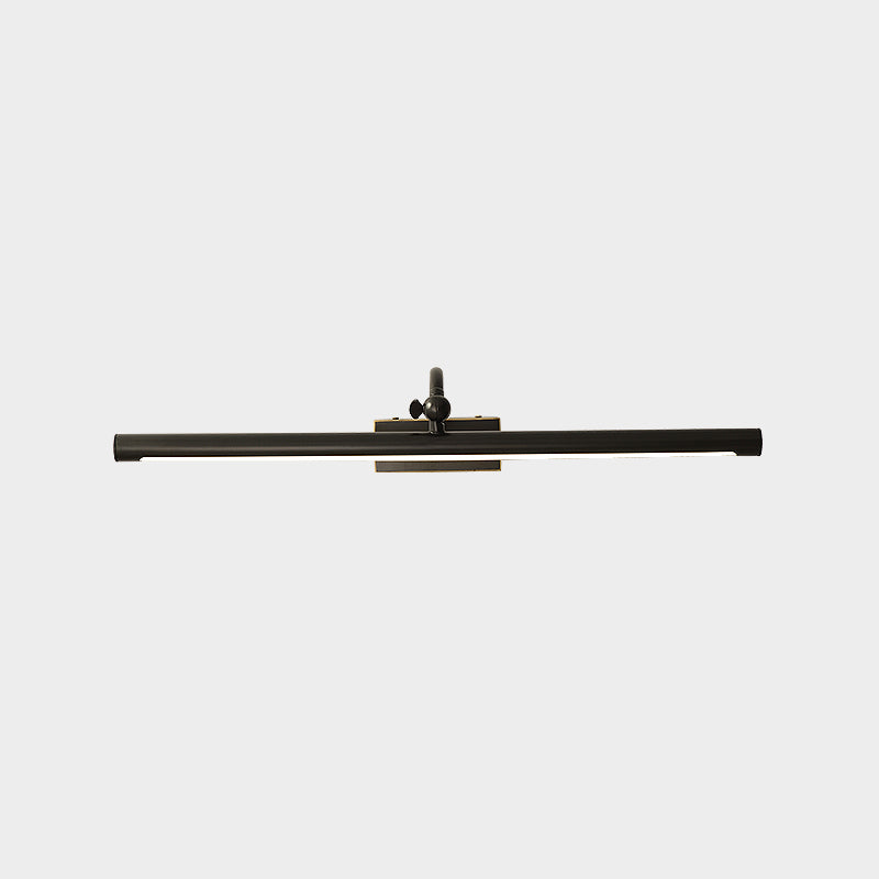 Linear Shade Metal Wall Sconce Modern Style 1 Light Mirror Wall Mounted Light Fixture