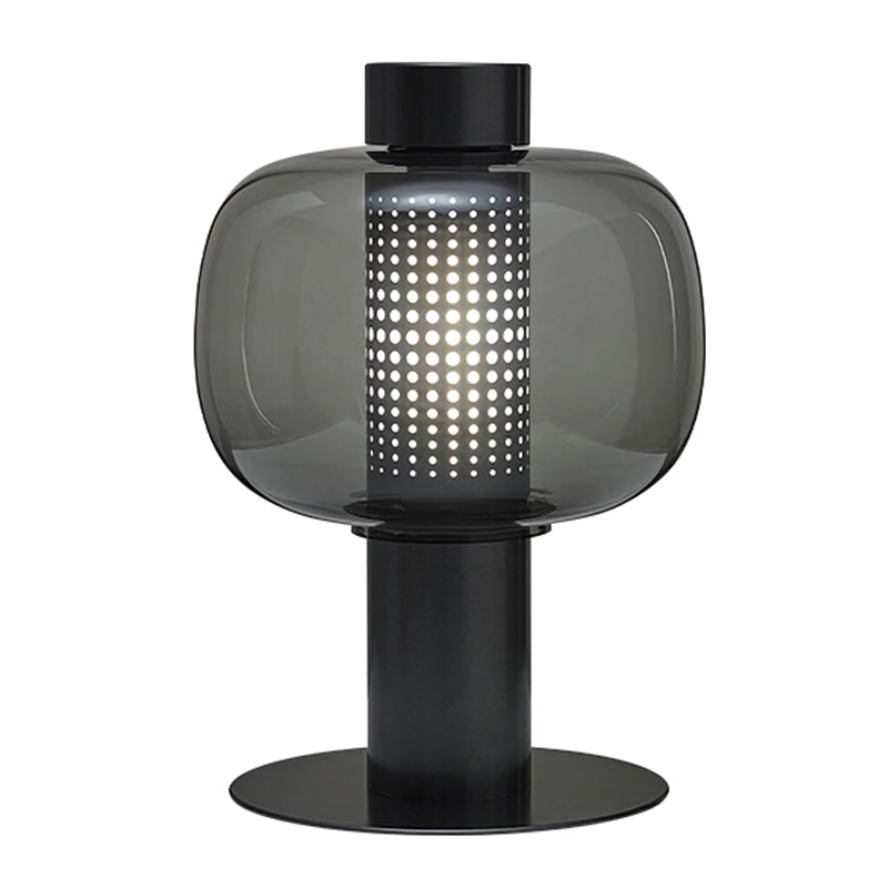 1 lampe de table de nuit géométrique légère lampe de table en verre de style moderne