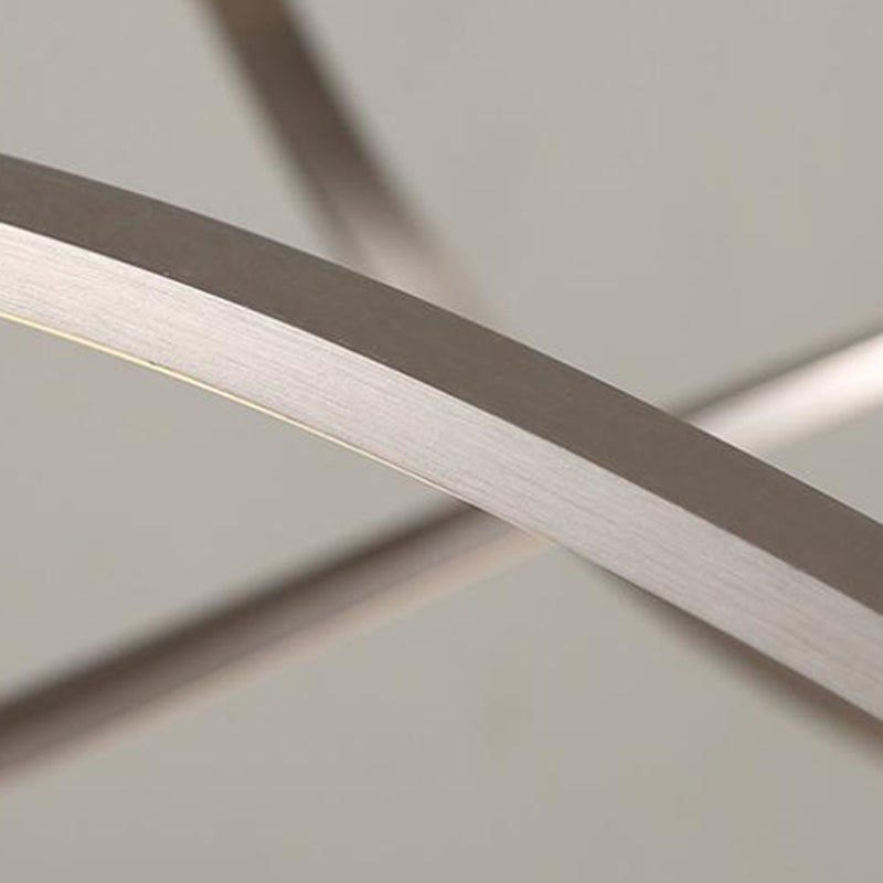 Luz de lámpara de sombra retorcida de metal moderno 1 lámpara de lámpara de lámpara de luz en oro