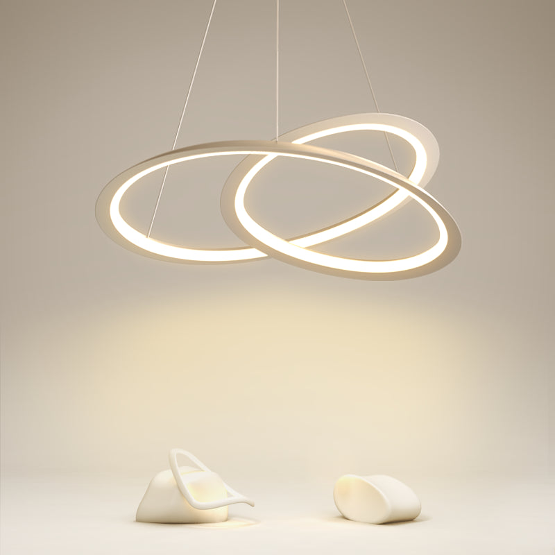 Twisted Shade Metal Chandelier Light Modern 1-Light Chandelier Lighting Fixture