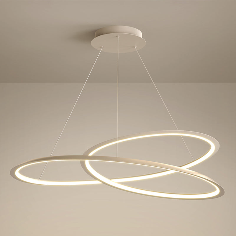 Twisted Shade Metal Chandelier Light Modern 1-Light Chandelier Lighting Fixture