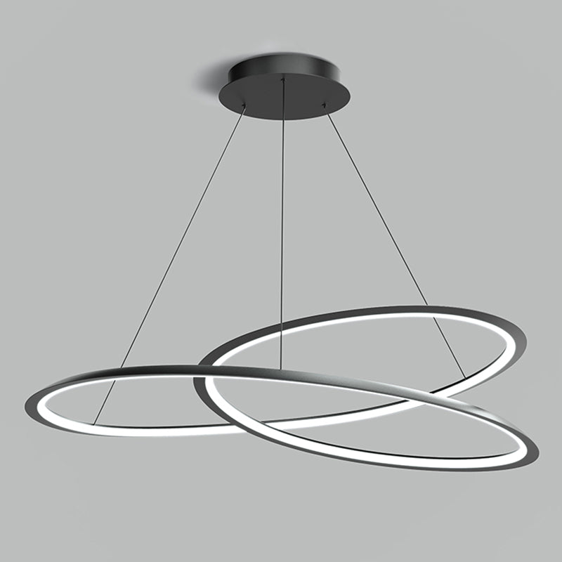 Twisted Shade Metal Chandelier Light Modern 1-Light Chandelier Lighting Fixture