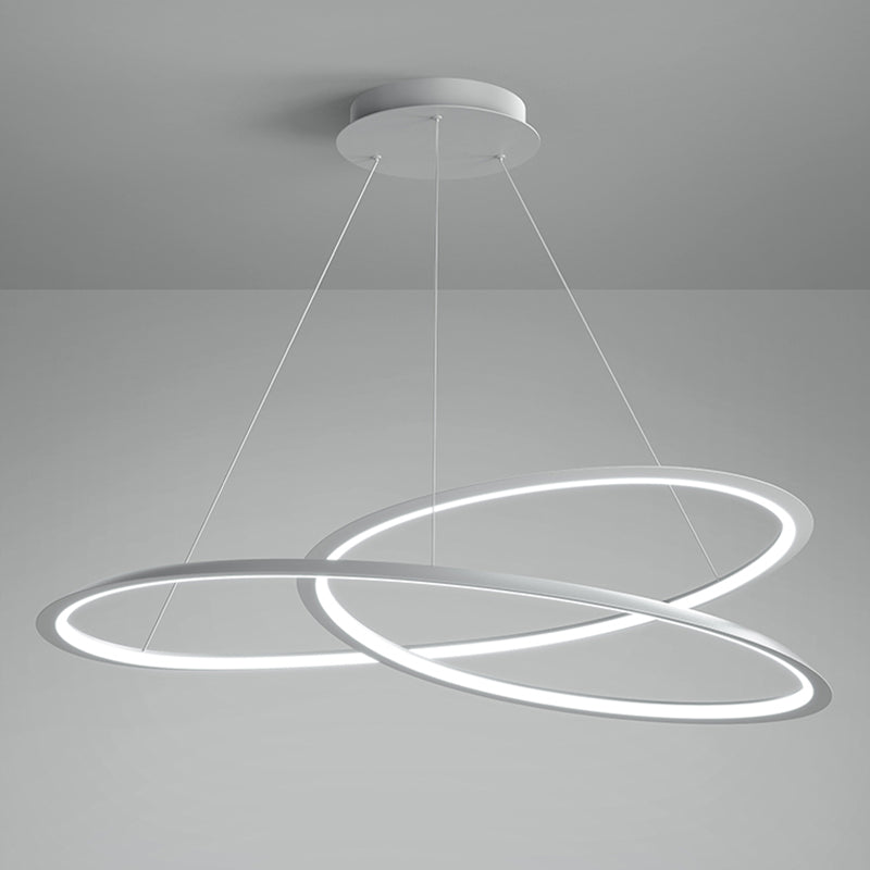 Twisted Shade Metal Chandelier Light Modern 1-Light Chandelier Lighting Fixture