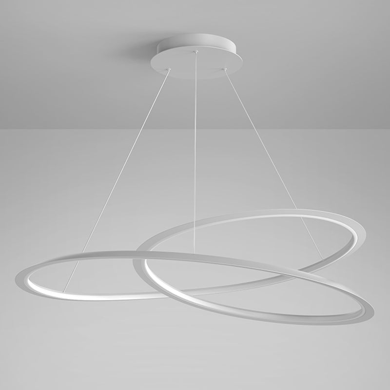 Twisted Shade Metal Chandelier Light Modern 1-Light Chandelier Lighting Fixture