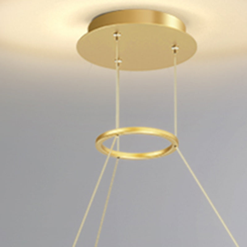 Butterfly Shape Metal Chandelier Lights Modern 3- Light Chandelier Lighting in Gold