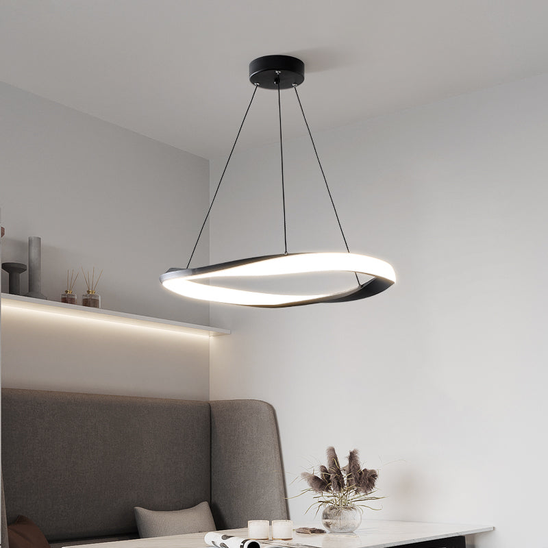 Single Tier Shade Metal Chandelier Light Modern 1- Light Chandelier Lighting Fixture