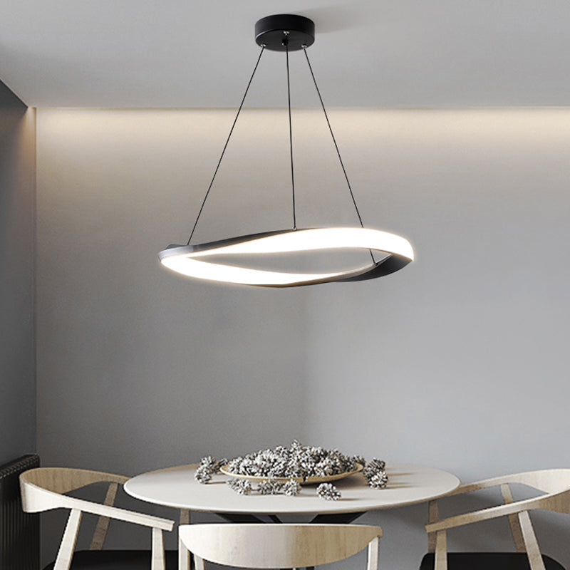 Single Tier Shade Metal Chandelier Light Modern 1- Light Chandelier Lighting Fixture