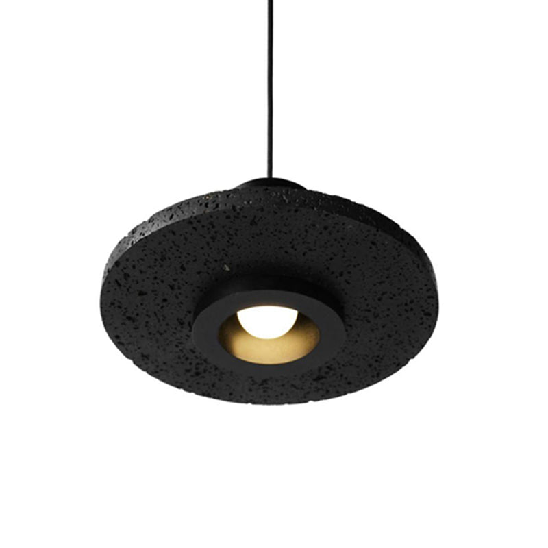 Pendentif de plafond noir moderne Éclairage du roche légère avec 1 lumière