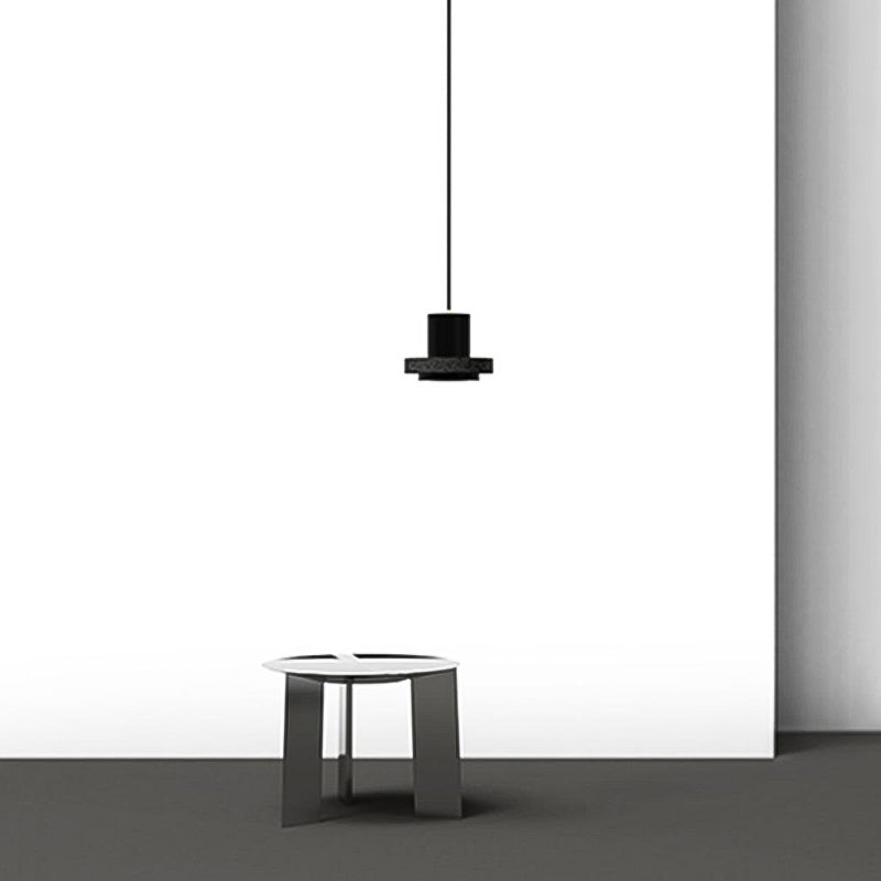 Pendentif de plafond noir moderne Éclairage du roche légère avec 1 lumière