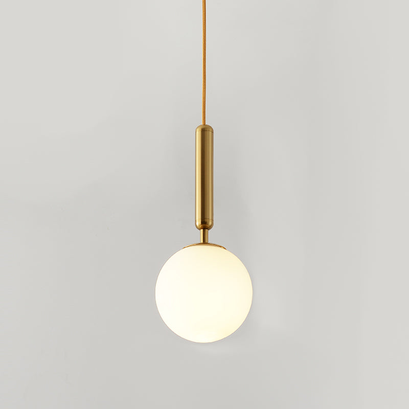 Global Glass Hanging Lamp Modern Dining Room Mini Pendant with 1 Light