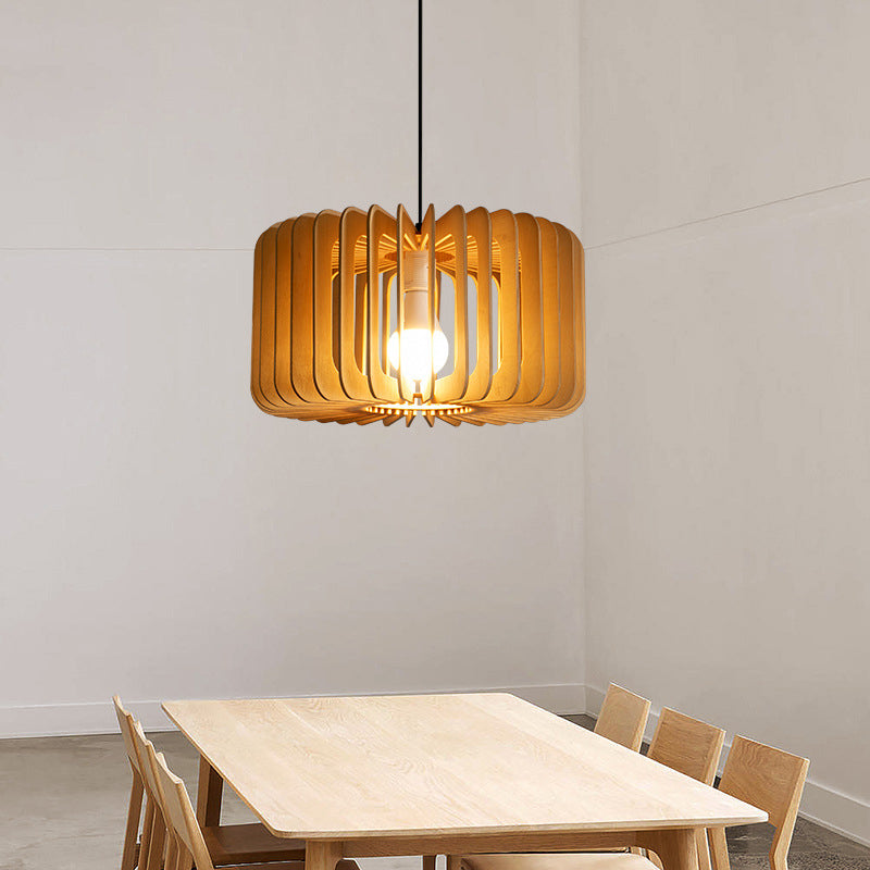 Wood Hanging Pendant Light Nordic Style Ceiling Pendant Light for Dining Room