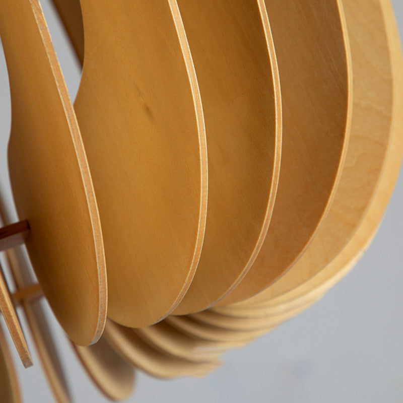 Houthangende hanglamp Lichte Noordse stijl plafond hanglamp voor eetkamer