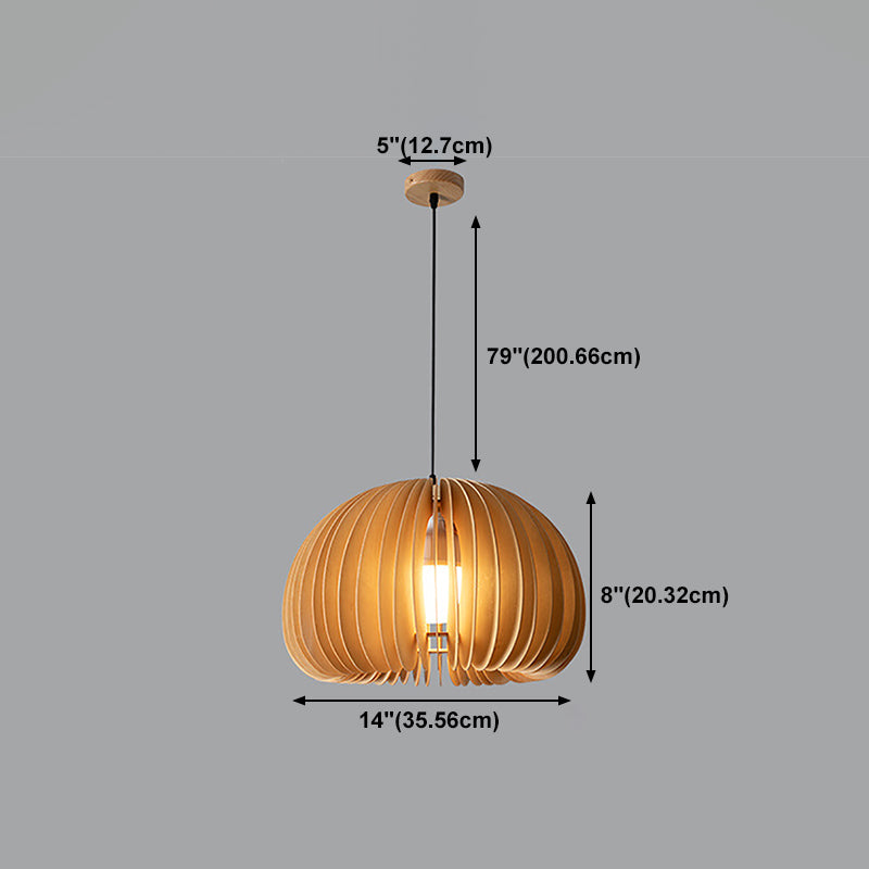Houthangende hanglamp Lichte Noordse stijl plafond hanglamp voor eetkamer