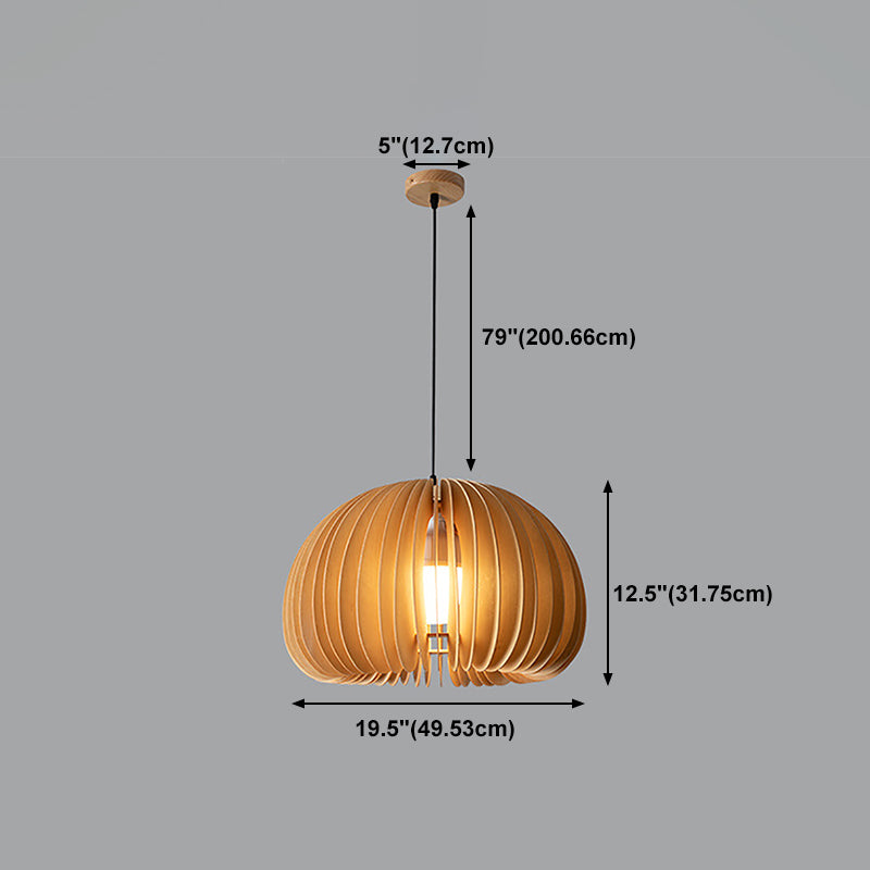 Houthangende hanglamp Lichte Noordse stijl plafond hanglamp voor eetkamer