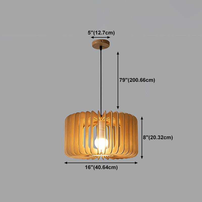 Houthangende hanglamp Lichte Noordse stijl plafond hanglamp voor eetkamer