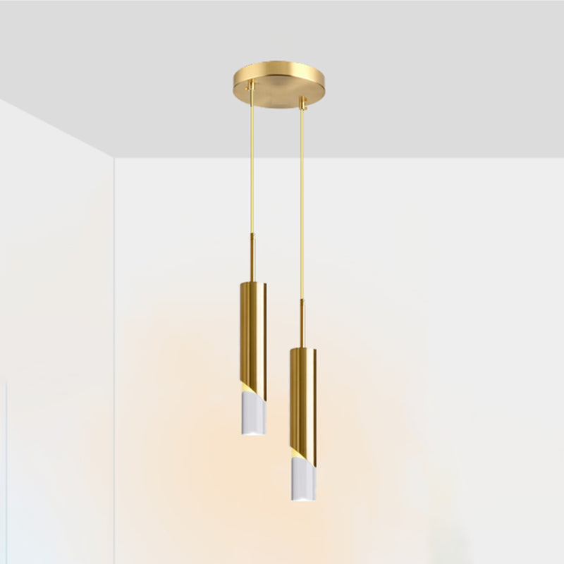 Geometric Shape Metal Hanging Light Modern Style Multi Lights Hanging Light Fixtures