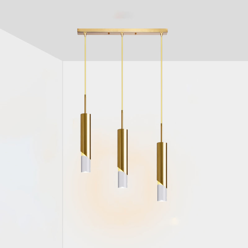 Geometric Shape Metal Hanging Light Modern Style Multi Lights Hanging Light Fixtures