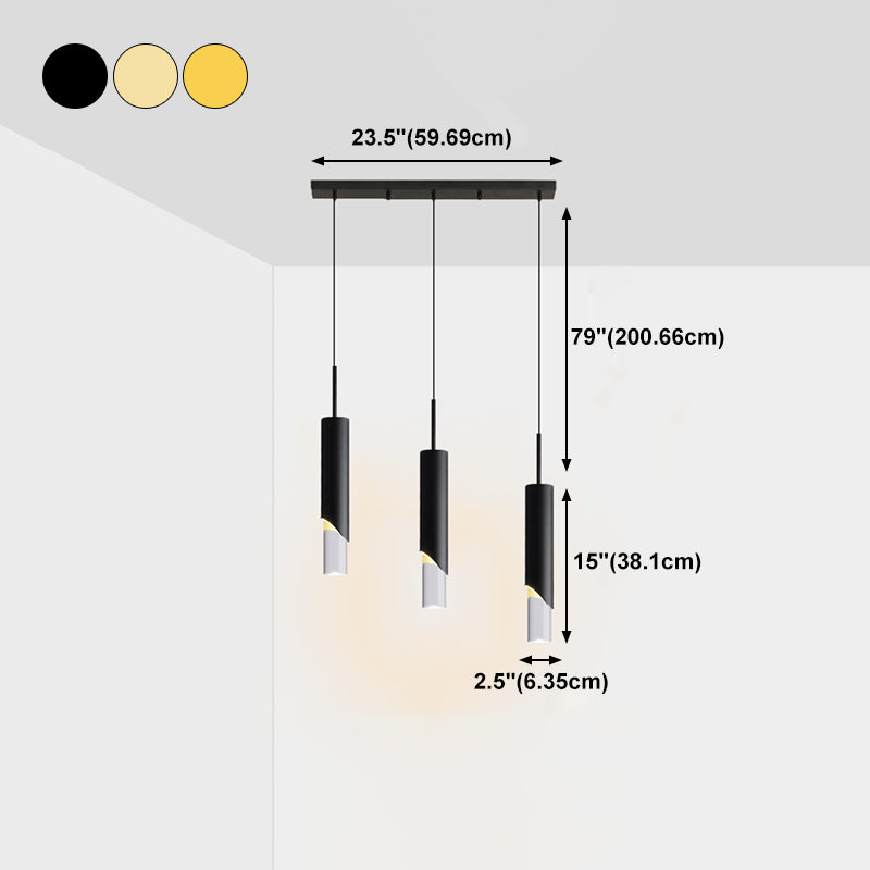 Geometric Shape Metal Hanging Light Modern Style Multi Lights Hanging Light Fixtures