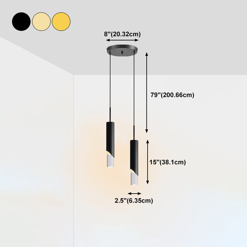 Geometric Shape Metal Hanging Light Modern Style Multi Lights Hanging Light Fixtures