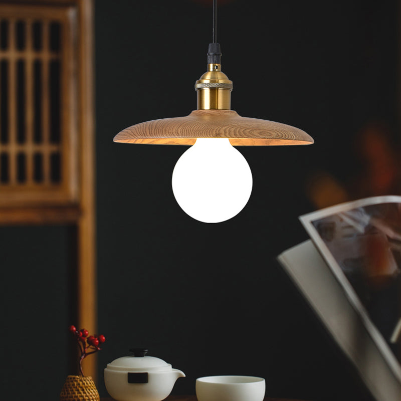 Simplicity Wooden Hanging Light Modern Pendant Lighting Fixture for Sitting Room