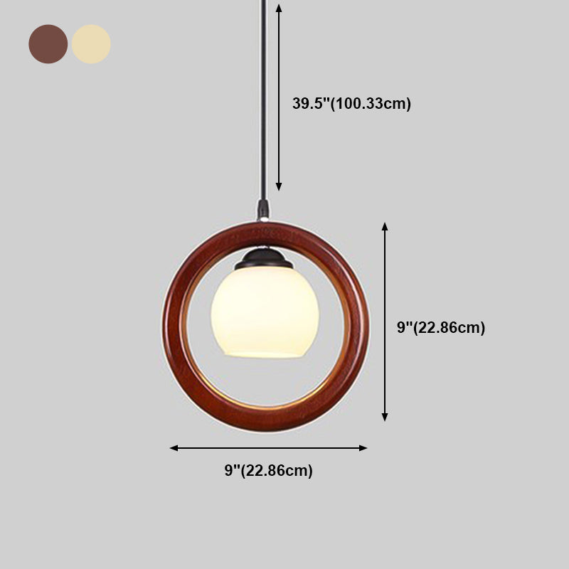 Simplicity Wooden Hanging Light Modern Pendant Lighting Fixture for Sitting Room