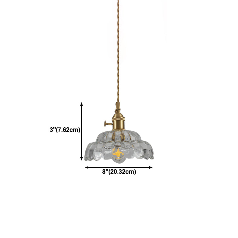 Modern Hanging Light Glass Shade Pendant Lighting Fixture for Sitting Room