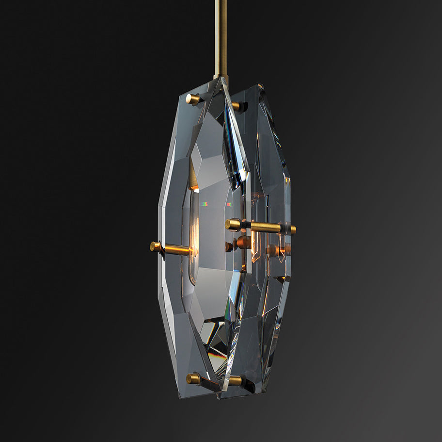 Moderner Stil hängend hängendes hängendes kreativer Kristall Anhänger Beleuchtung für Wohnzimmer