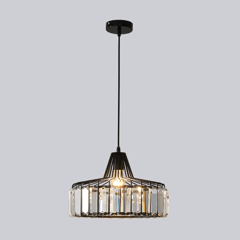 Modern Style Hanging Light Simple Crystal Pendant Lighting Fixture for Sitting Room