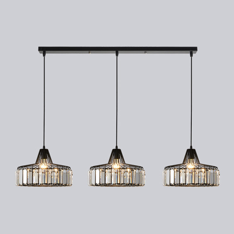 Modern Style Hanging Light Simple Crystal Pendant Lighting Fixture for Sitting Room