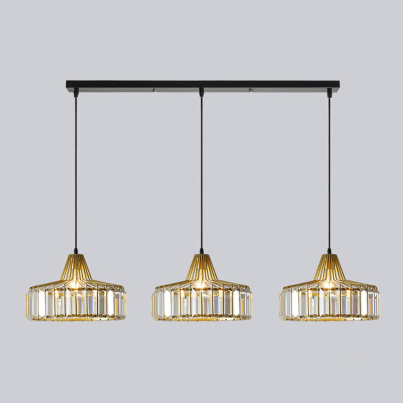 Modern Style Hanging Light Simple Crystal Pendant Lighting Fixture for Sitting Room