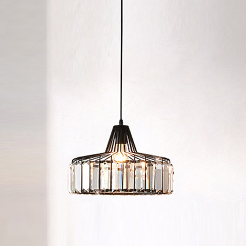 Modern Style Hanging Light Simple Crystal Pendant Lighting Fixture for Sitting Room