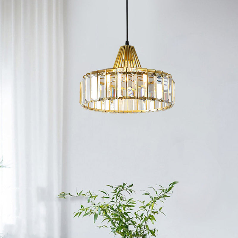 Modern Style Hanging Light Simple Crystal Pendant Lighting Fixture for Sitting Room