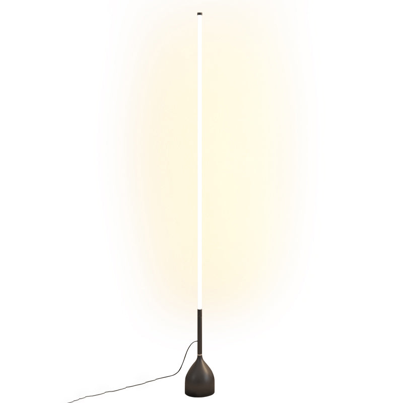 Modern Style Linear Shape Floor Lamp Metal Single Light Floor Lamp