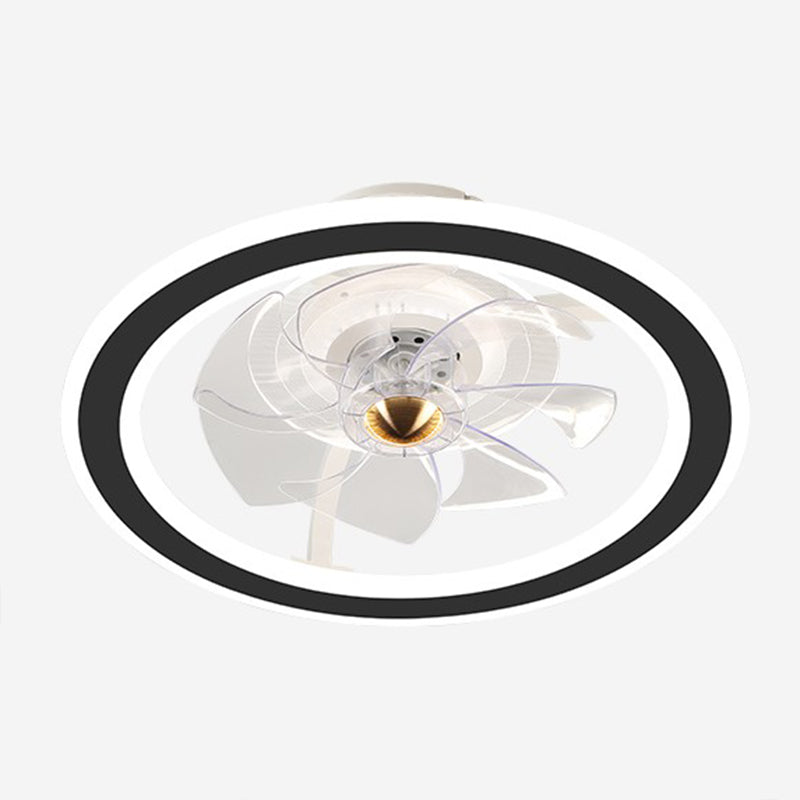Luz de ventilador de techo circular de metal Simplicidad LED MONTADO LED MONTADO