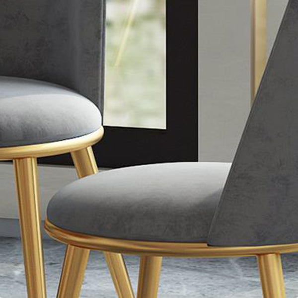 1/3/5 Pieces Dining Set Black-gold Base and White Top Table Glam Style Kitchen Set