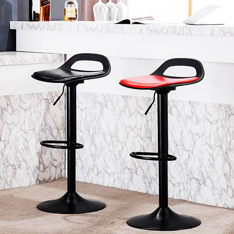 Industrial Style Bar Chair with Swivel Adjustable Height Metal Leg for Counter Bar