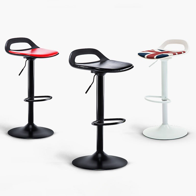 Industrial Style Bar Chair with Swivel Adjustable Height Metal Leg for Counter Bar