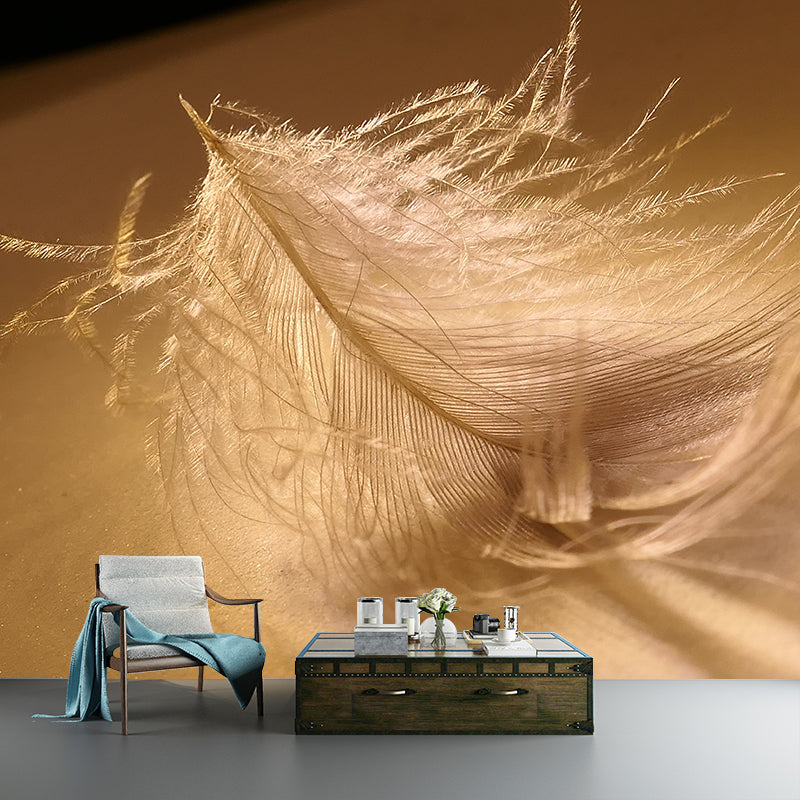 Modern Style Mural Wallpaper Feather Photography Indoor Wall Mural