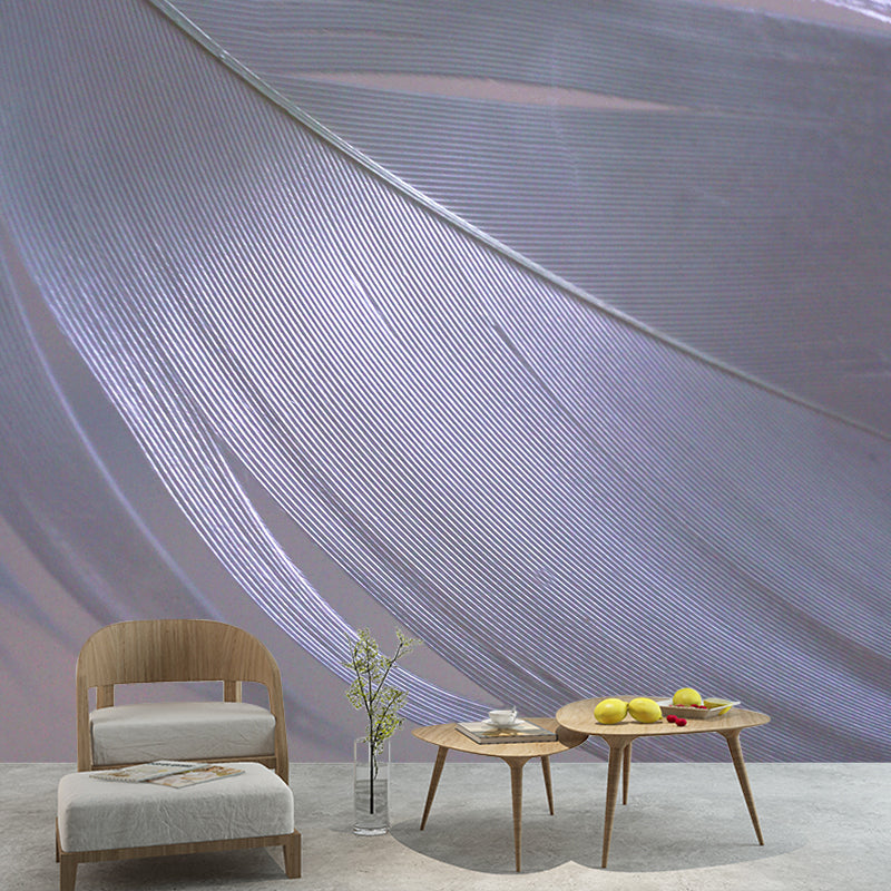 Modern Style Mural Wallpaper Feather Photography Indoor Wall Mural