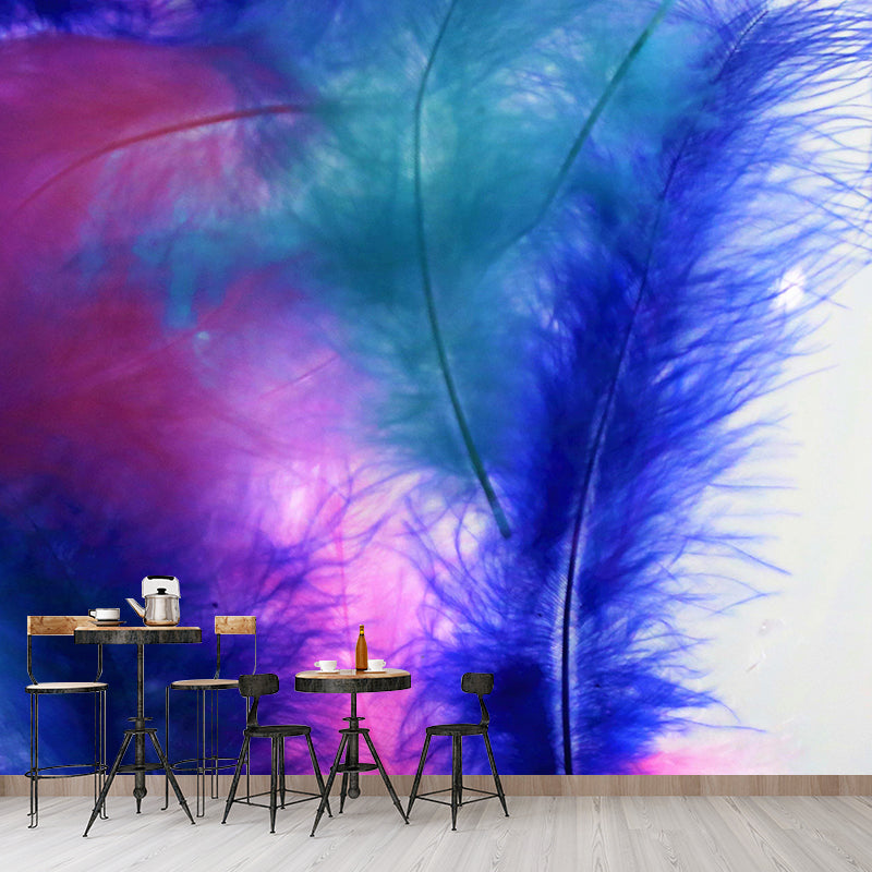 Eco-friendly Wall Mural Wallpaper Feather Photography Sitting Room Wall Mural
